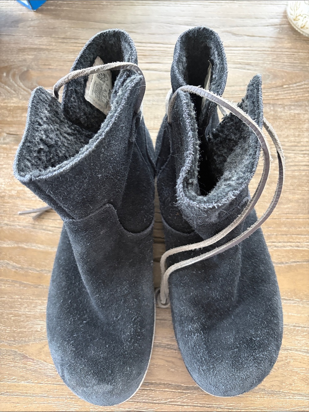 Merrell Women's Charcoal Suede Lace-Up Winter Boots